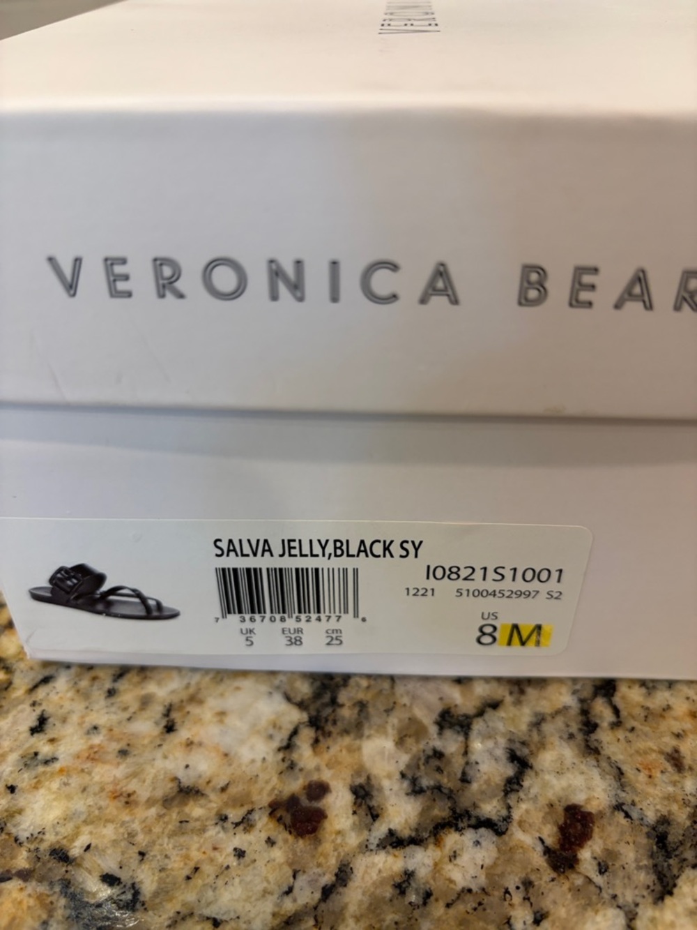 Veronica Beard Salva Jelly Sandals - Black size 8